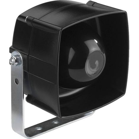 Monacor NR-254KS Altoparlante a tromba PA 25 W Gomma nera 1 pz.