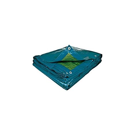 Telone di copertura LEVIOR PE 3x4m 70g/1m2 blu-argento 25012.01