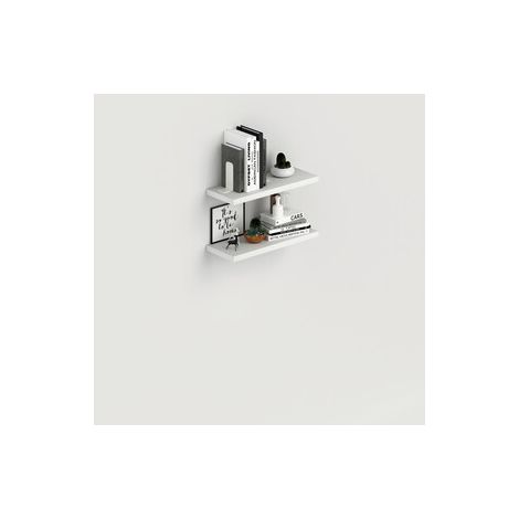 LAUNDRY COPPIA MENSOLE 60X23 CM BIANCO FRASSINO