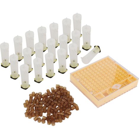 Cage d'Élevage pour Reines Abeilles avec Cellules Cupules en Plastique - Équipement Apicole (1/5)