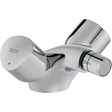 ROCA A5A618EC00 BRAVA Grifo Bimando Para Bidé Con Cuerpo Liso Cromo - ref: A5A618EC00