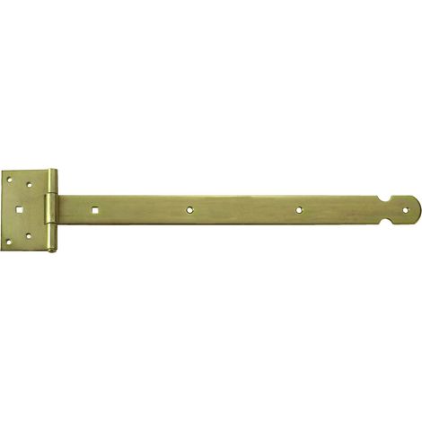 Bandella con cerniera, pesante 600 x 40 x 4,0 mm. - zincato giallo
