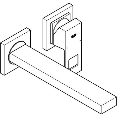 Grohe Eurocube 2-Loch-Waschtischbatterie, Unterputzmontage, (1/5)