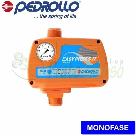 EASYPRESS-2M-ROSSO - Regolatore elettronico di pressione con manometro