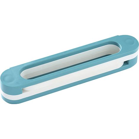 Étagère à chaussons murale sans perçage, pliable, modèle 3 en 1, bleu, support de chaussures pour les toilettes et la salle de bains (1/5)