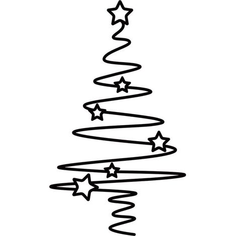 Arbre De Noël En Métal - 30 X 17 4 Cm - Décoration Murale Noire Avec Étoile - Pour Intérieur Et Extérieur - 1 Pièce (1/5)