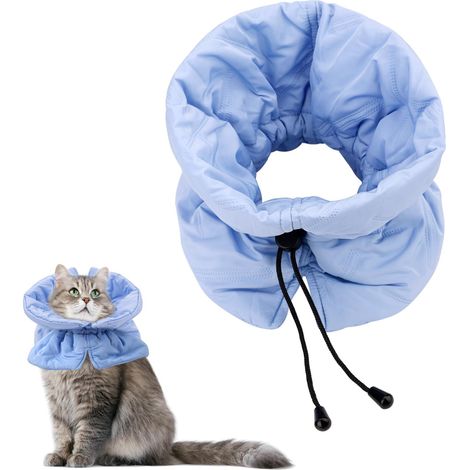 Collerette de rétablissement post-opératoire réglable — légère, imperméable et douce empêche le léchage de la plaie. (1/5)