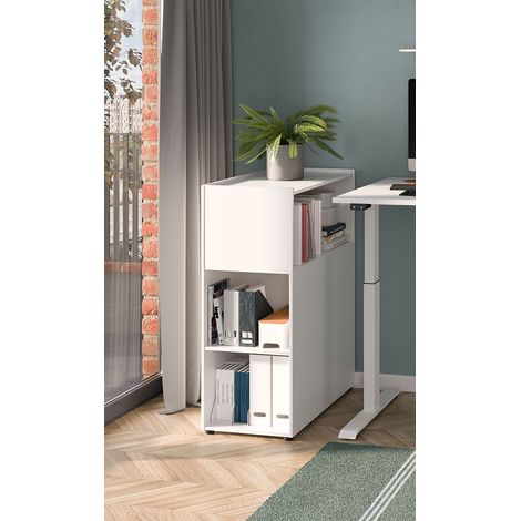 Meuble de rangement de bureau blanc Maily (1/5)