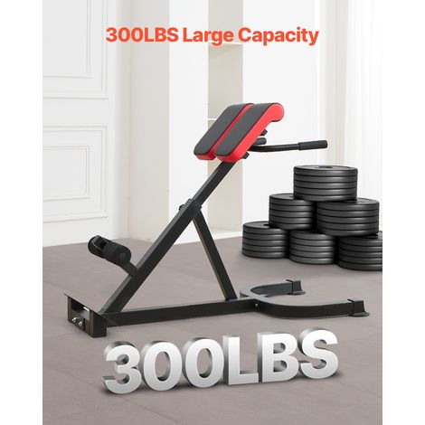 Banc Lombaire Réglable - Banc d'Hyperextension Capacité de 136 kg