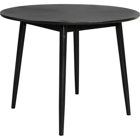 Table Design, Table ronde en bois Fabio Noir en Wood, BOITE A DESIGN (1/5)