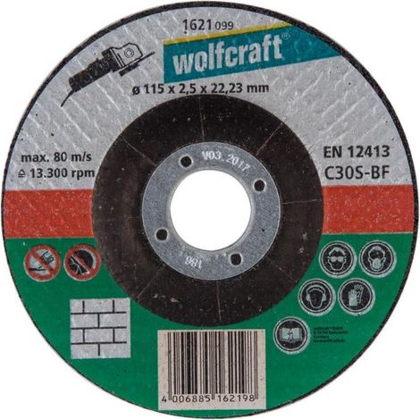 wolfcraft 1 Sparp.Trennscheiben St.ø115x2,5x22,2mm (1/2)
