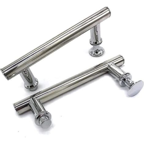 2 poignées de porte de douche en ABS chromé de 145 mm (14,5 cm), entraxe (1/4)