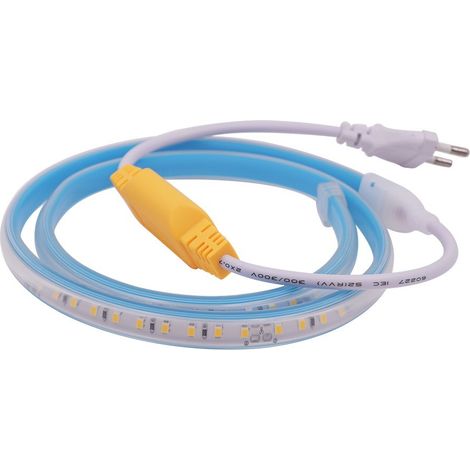 Jandei - Bande LED 220V 6000K 100 LED IP65 SMD2835 10W Coupe 10 cm 1 mètre Coupe 10 cm (1/3)