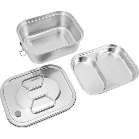 Auslaufsichere, tropffreie Lunchbox mit großem Fassungsvermögen, Deckel und separaten Fächern tragbare und isolierte Lunchbox mittlere Größe