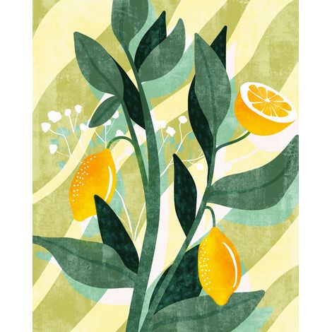 Papier peint panoramique modern Citron Frais (1/5)
