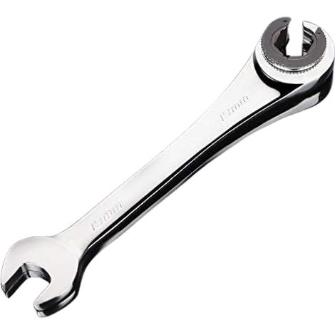Clé à cliquet tubulaire - 19 mm - Double extrémité ouverte - Acier au chrome-vanadium - Tête fixe (1/5)