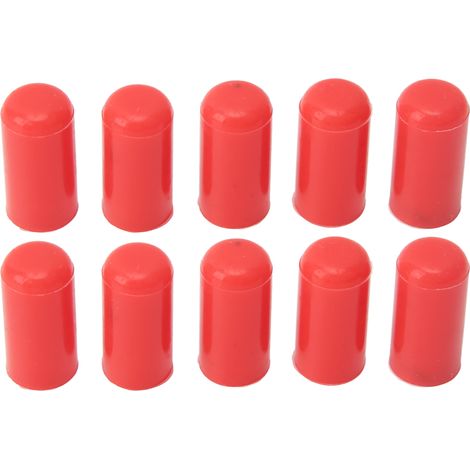 Lot de 10 bouchons extrémité silicone Ø6mm pour durite admission vide auto souple étanche résistant aux UV et ozène (1/5)