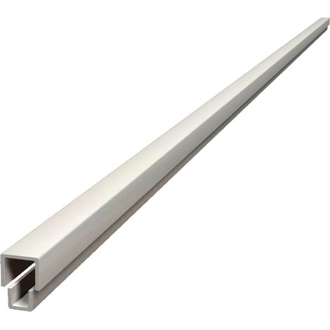 Profil en U antipince DEVISMES - blanc - longueur 2200 mm - 10338.01 (1/2)