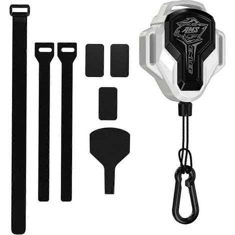 Corde de traction rétractable Enlee pour vélo avec crochet, forte tension, sécurité, pour remorque VTT, blanche (1/5)