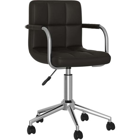 Maison Exclusive - Bürostuhl Drehbar Schwarz Kunstleder (1/5)