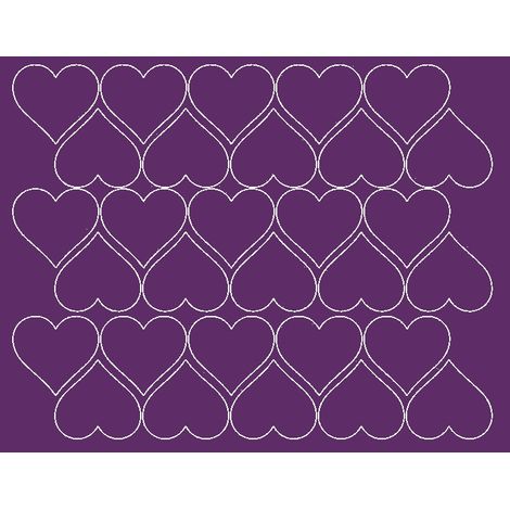 Valentinstag Herzaufkleber 4 cm sticker seduszko 30 Stück lila matt.
