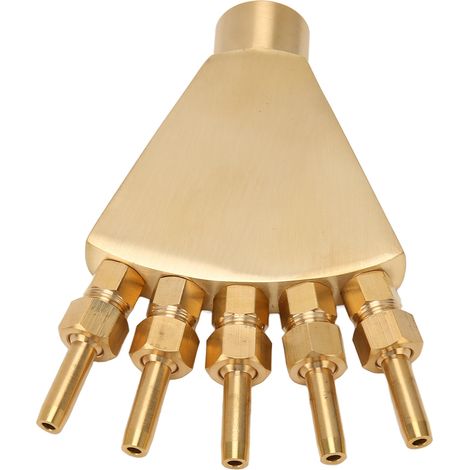 Buse de fontaine à jet d'air réglable en cuivre, type queue de phénix, arroseur de jardin G3/4 pouce (1/5)
