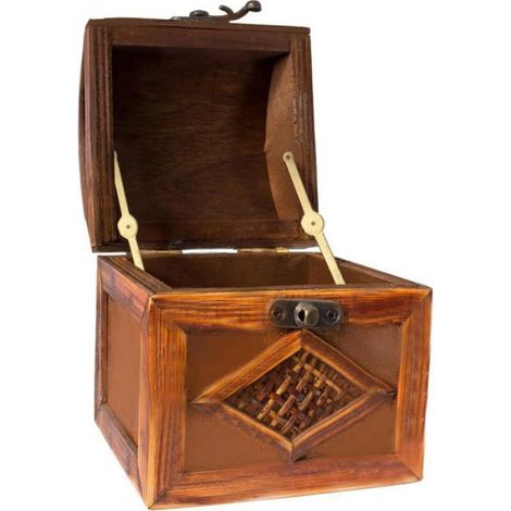 Charnière support couvercle - Lot 8 - Métal doré 180° rotatif - Pour boîte bijoux Aucuneary (1/5)