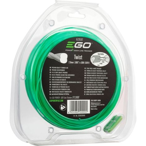EGO Mähfaden AL2050T 2,0mm x 50 mtr gedreht , passend für ST1300E