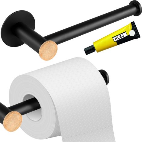 DINAR Toilettenpapierhalter schwarz