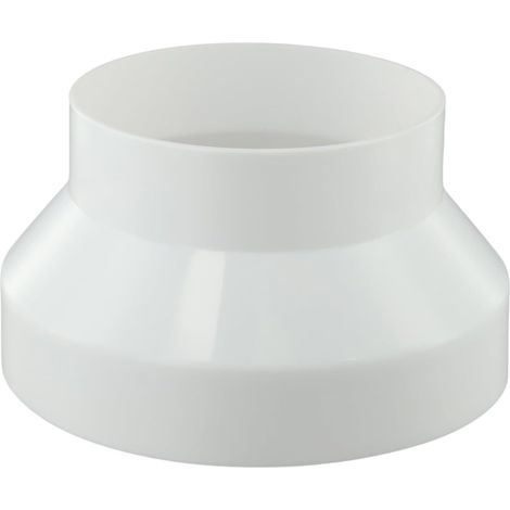 Réducteur de conduit - 1 pièce - ABS blanc - Raccord circulaire 200-150mm - Ventilation sèche-linge et hotte (1/5)