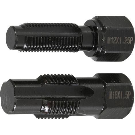 Outil de réparation pour filet de sonde lambda M18 x 1,5 mm M12 x 1,25 mm 2 pièces BGS