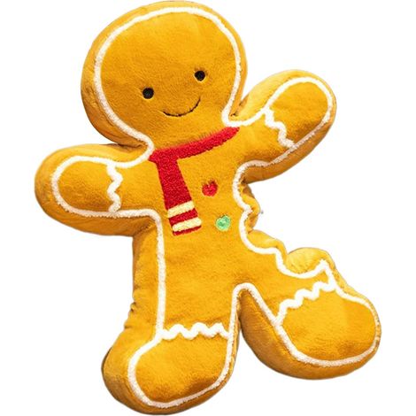 Oreiller d'Épice Jouet Décoratif en Peluche de Noël pour Lit Coussins Doux pour la Taille,pour Saison Hivernale Salon Canapé Chambre Bureau Étude Lit Chevet pour Passionnés de Fêtes et (1/5)