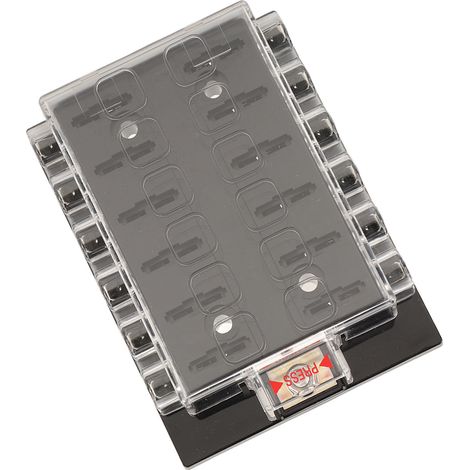 Boîte à fusibles à lames ATC/ATO pour bateau, véhicule marin, voiture, camping-car, remorque, 12 à 36 V CC, 12 voies (1/5)