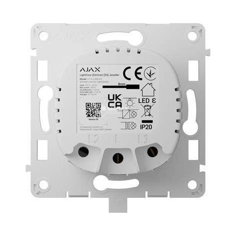Ajax LightCore Dimmer Bianco Design Moderno