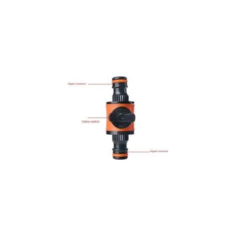 (45×45×85)Vanne d'arrêt de tuyau d'arrosage, connecteur de tuyau d'arrosage, robinet d'arrêt de tuyau d'arrosage en plastique, adaptateur de connecteur rapide pour pulvérisateur de jardin