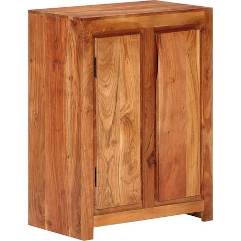 vidaXL Aparador de madera maciza de acacia 55x35x75 cm (1/5)