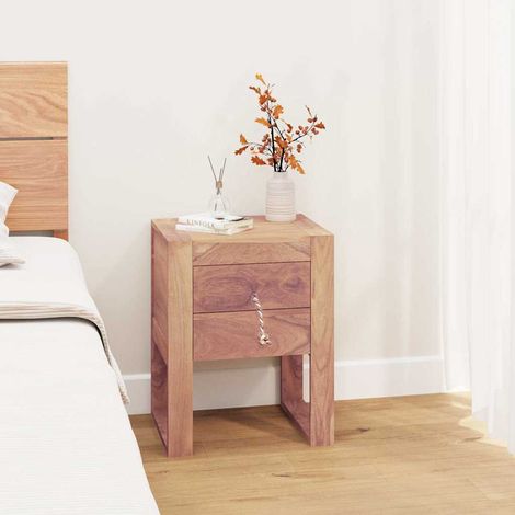 vidaXL Table de chevet 40x30x50 cm bois de teck massif (1/5)