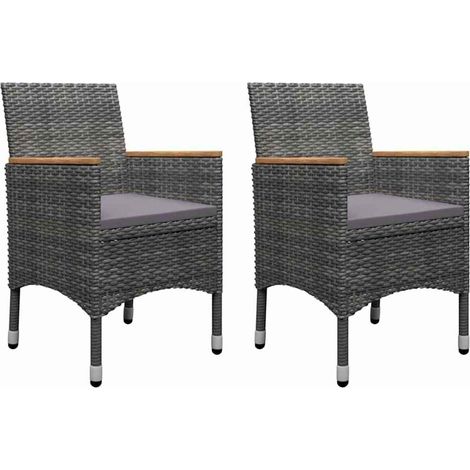 Maison Exclusive - Set Mobili da Pranzo per Giardino 5 pz Grigio (1/5)