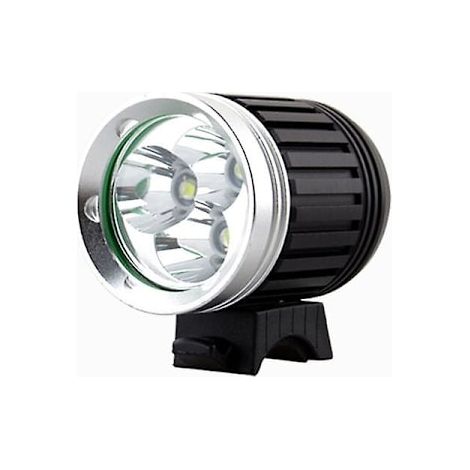 Lampe de vélo LED puissante 3600 lumens rechargeable et étanche, phare VTT 3 LED Cree XML-T6 pour éclairage nocturne (1/5)