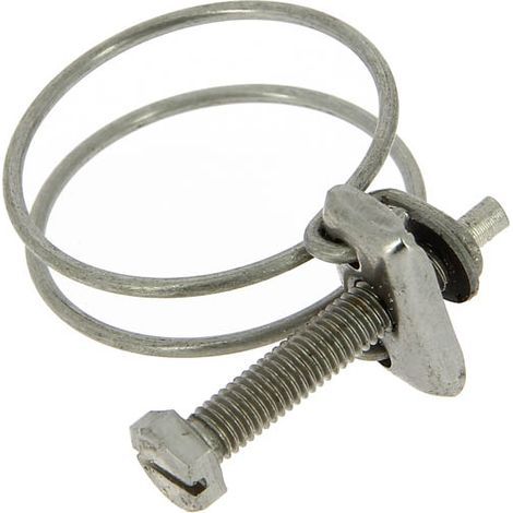 Collier double fil inox Ø31 à 35 mm