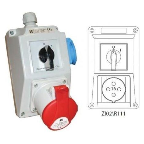 Kit di Installazione Elettrica Spamel 16A Rosso