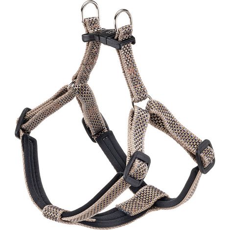 Ferplast DAYTONA DELUXE P Pettorina riflettente imbottita per cani. Variante MEDIUM - Misure: A: 50-55 cm B: 53-60 cm 15 mm - Marrone