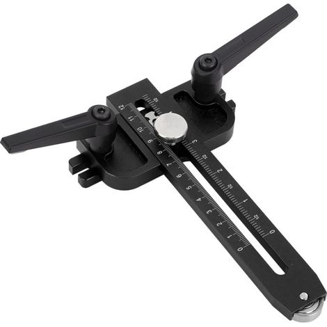 Beyamis Gabarit scie circulaire double échelle - Rainures T 3/4x3/8 et 3/8x1/4 (1/5)