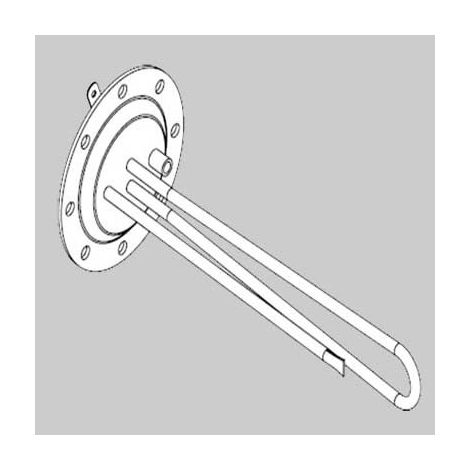 RESISTENZA PER BOILER SOLARE - 2000 Watt completa di termostato guarnizione e anodo