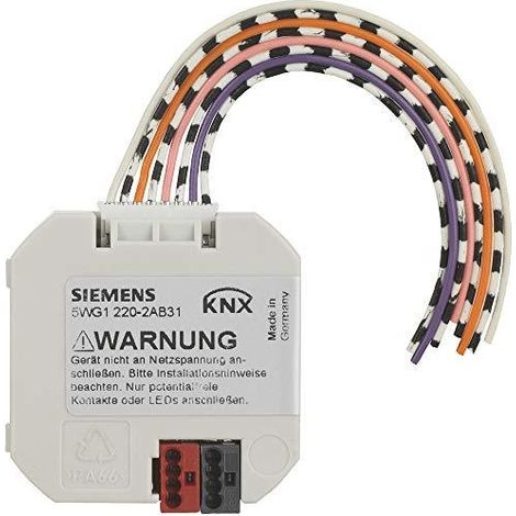 Siemens Elektro Interfaz KNX Pulsador 4 Entradas Salidas