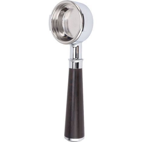 Porte-filtre sans fond 58 mm en alliage d'aluminium, 2 oreilles, avec panier-filtre, couleur bois de santal violet (1/5)