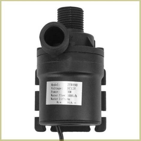 Pompe à eau RV, Pompe submersible à faible bruit de moteur DC12V pour le système de circulation de l'eau de la fontaine pour la
