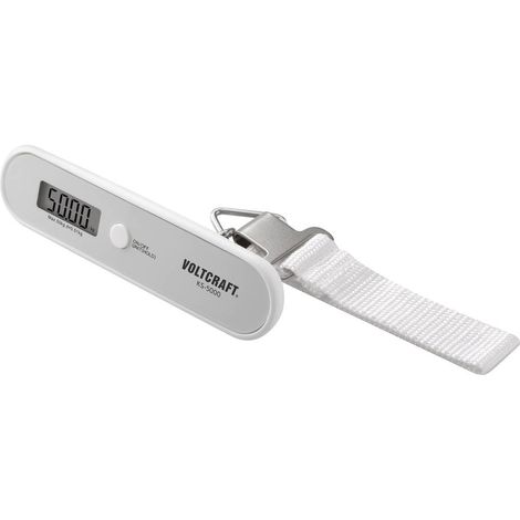 VOLTCRAFT KS-5000 Bilancia pesa valigie Portata max. 50 kg Risoluzione 10 g a batteria Grigio (1/5)