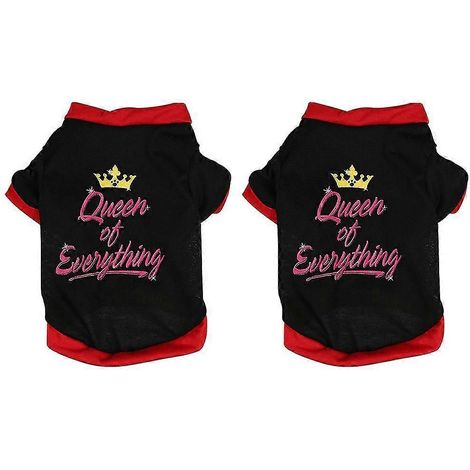 Conjunto de 2 piezas de ropa para mascotas (gato o perro) de algodón cómodo. (1/5)