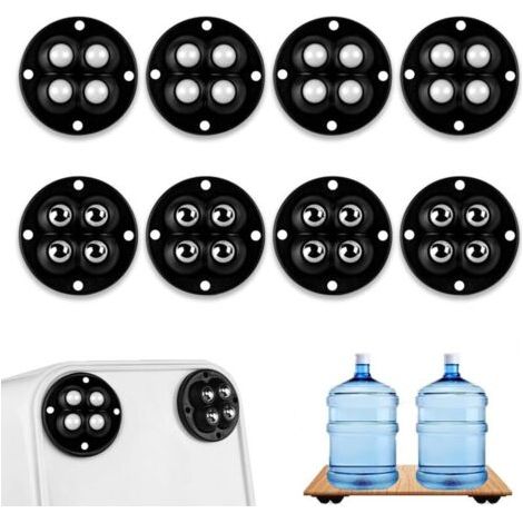 8 Pièces Petite Roulette Adhesive, 360 Degrés Roulettes pour Meubles, Mini Roulettes Pivotantes Auto-Adhésives, Roulette Bille Mini Roulettes pour Meubles, Petites Roues Auto Non perforées (1/4)